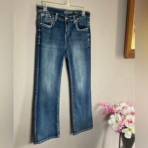 Grace in LA Dark Blue Denim Jeans